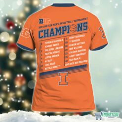 Go Illinois Big Ten Men's Basketball Tournamet Champions 2024 Orange Shirt $30.95