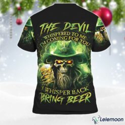 Men's Bring Beer St Patrick Skull Print T-Shirt $30.95
