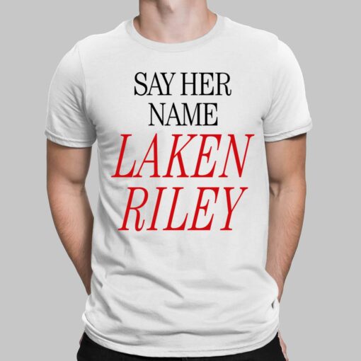 Marjorie Taylor Greene Say Her Name Laken Riley Shirt $19.95