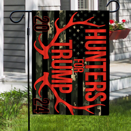 Hunters For Tr*mp 2024 Flag $30.95