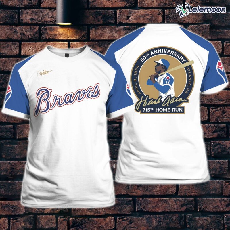 Brave Hank Aaron 715th Home Run Shirt Brave Hank Aaron 715th Home Run Shirt $30.95