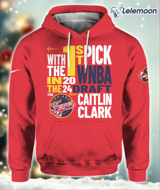 1st PICK Caitlin Clark 22 Hoodie Indiana Fever $45.95
