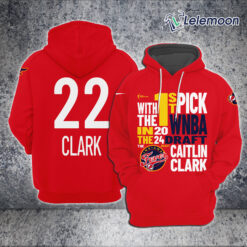 1st PICK Caitlin Clark 22 Hoodie Indiana Fever $45.95