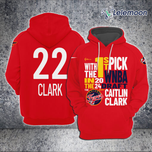 1st PICK Caitlin Clark 22 Hoodie Indiana Fever $45.95