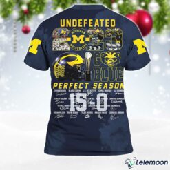Michigan National Champs Go Blue Undefeated 2023 Perfect Season 3D Shirt $30.95