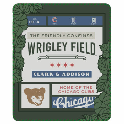 Cubs Wrigley Field Fleece Blanket Giveaway 2024