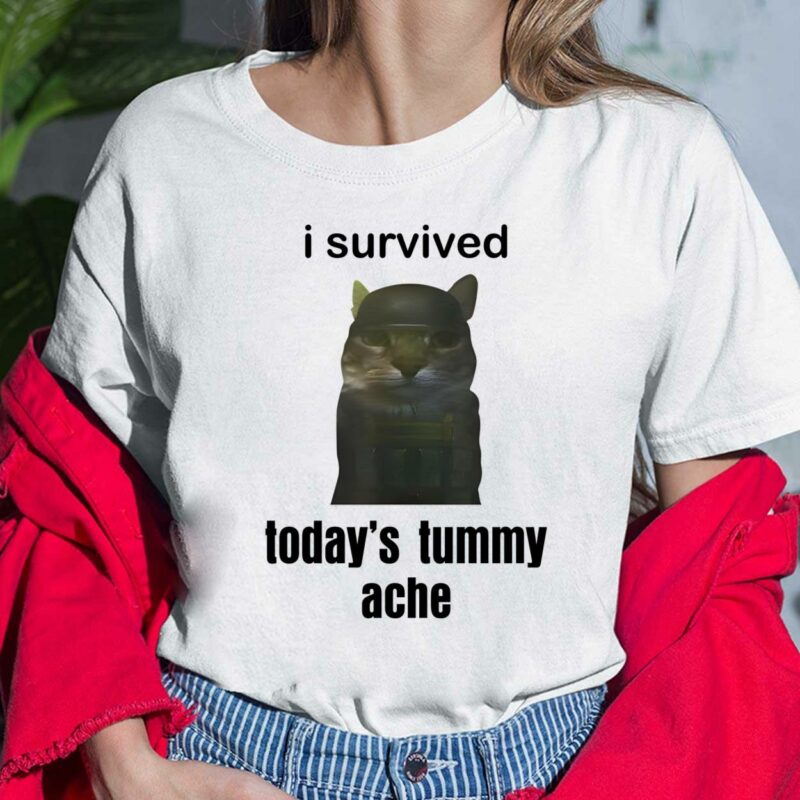 I Survived Today's Tummy Ache Shirt $19.95