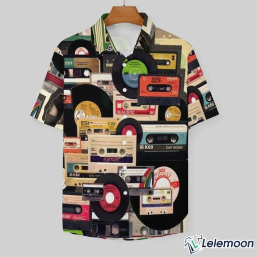 All Over Tape Pattern Casual Short Sleeve Shirt $36.95