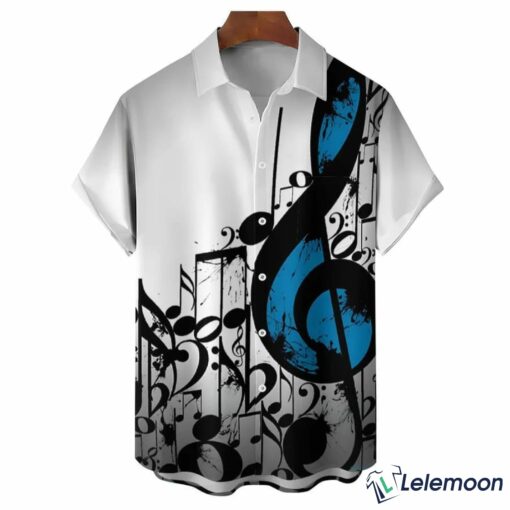 Music Notes Casual Short Sleeve Shirt $36.95