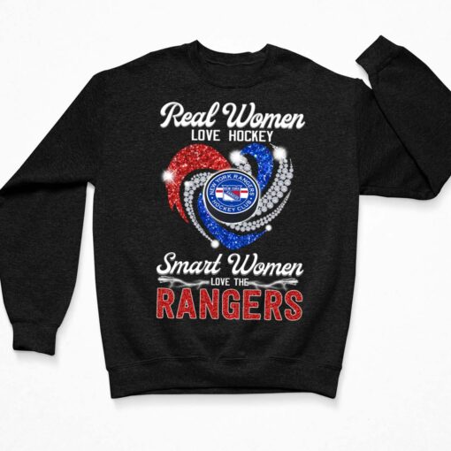 Real Women Love Hockey Smart Women Love The Rangers Shirt $19.95