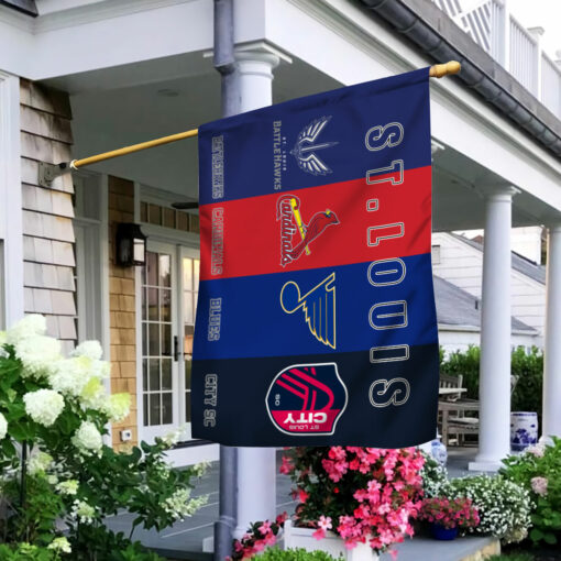 Battlehawks Cardinal Blues City SC Flag $30.95