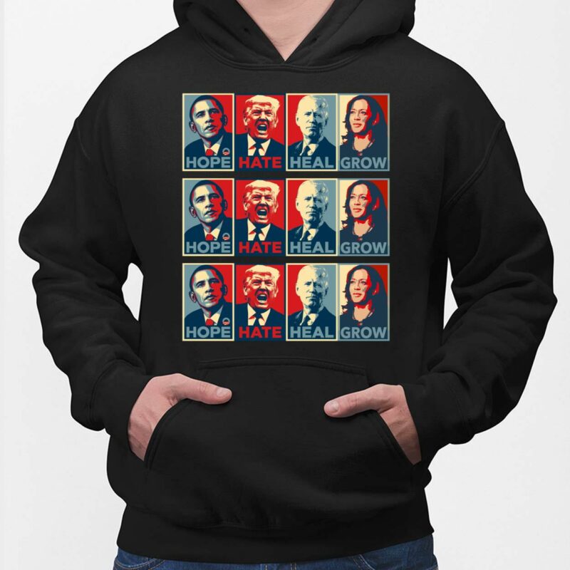 Hope Hate Heal Grow Harris 2024 Shirt Hope Hate Heal Grow Harris 2024 Shirt $19.95