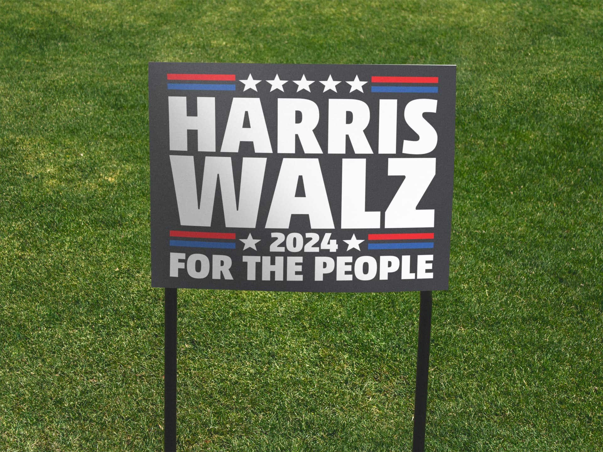 Harris Walz 2024 For The People Yard Sign Lelemoon