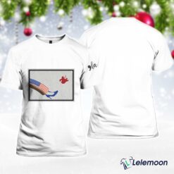Women's Comma La and Red Hat Anti-MAGA Print V-Neck T-Shirt $30.95