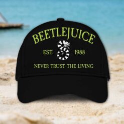 Beetlejuice Vintage 1988 Halloween Horror Movie Inspired Washed Cap