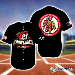 21 Criollos de Caguas Campeones Baseball Jersey $36.95