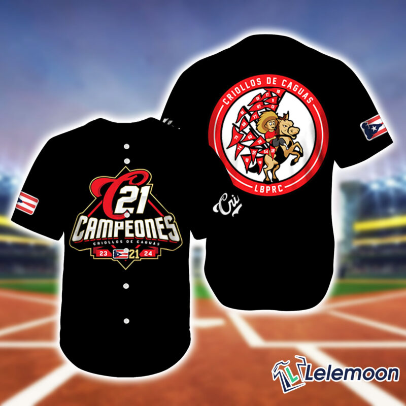 21 Criollos de Caguas Campeones Baseball Jersey 21 Criollos de Caguas Campeones Baseball Jersey $36.95