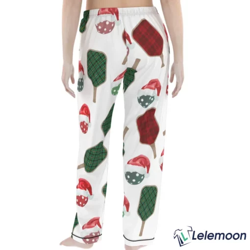 Christmas Pickleball Satin Pajama Set $49.95