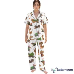 Dachshund Christmas Wiener Dog Pajama Set