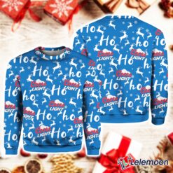 Coors Light Christmas Hohoho Reindeer Pattern Ugly Sweater Coors Light Christmas Hohoho Reindeer Pattern Ugly Sweater $41.95