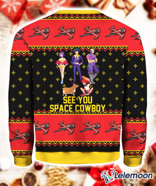 Cowboy Bebop See You Space Cowboy Christmas Ugly Sweater $41.95