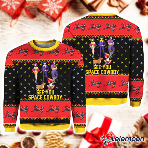 Cowboy Bebop See You Space Cowboy Christmas Ugly Sweater $41.95