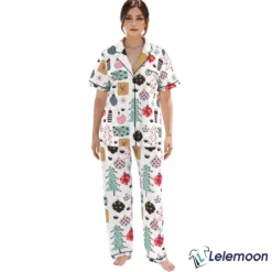 Long Christmas Gift Pajama Set