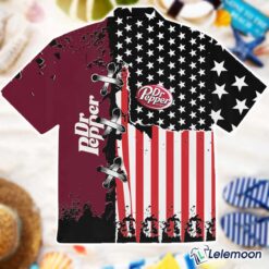 Dr Pepper Usa Flag Hawaiian Shirt $36.95