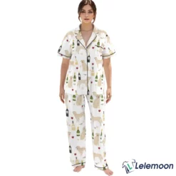 Golden Retriever Christmas Satin Pajama Set