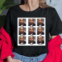 Jalen Hurts Happy Sleepy Excited Confused Angry Sad Frustrated Proud 4th And 1 Shirt $19.95