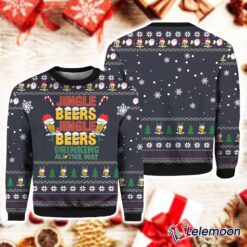 Jingle Beers Drinking All The Ways Ugly Christmas Sweater $41.95