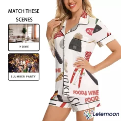 SHORT Aspen Skiing Satin Pajama Set $48.95