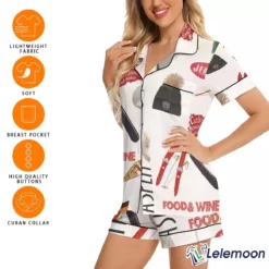 SHORT Aspen Skiing Satin Pajama Set