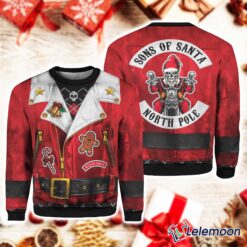 Sons of Santa Biker Ugly Christmas Sweater $41.95