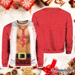 Tie Bare Muscle Ugly Christmas Sweater $41.95