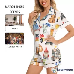 Germany Travel Satin Pajama Set For Women