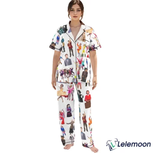 Long Broadway Inspired Characters Pajama Set $49.95