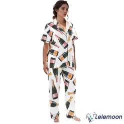 Long Champagne Bottle Pajama Set