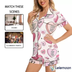 Short Xoxo Valentine Pajama Set