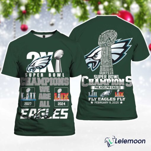 2X Super Bowl Champions We Are All Eagle Shirt $30.95