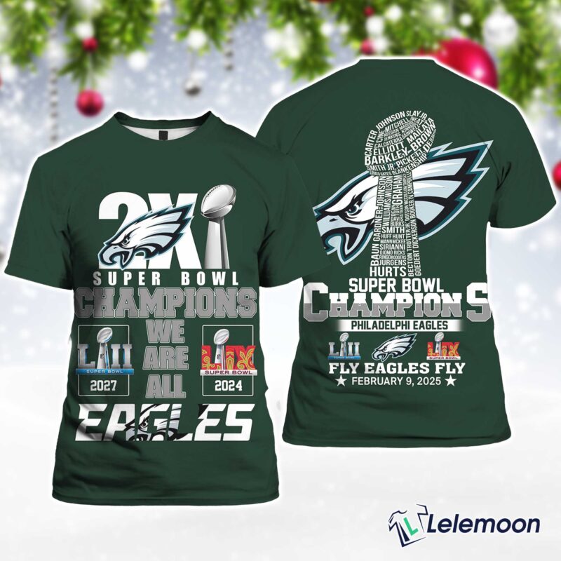 2X Super Bowl Champions We Are All Eagle Shirt 2X Super Bowl Champions We Are All Eagle Shirt $30.95