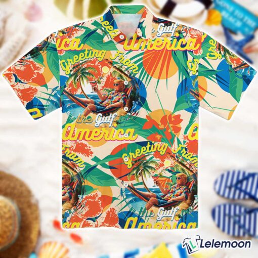 Greeting From The Gulf Of America Hawaiian Shirt $36.95