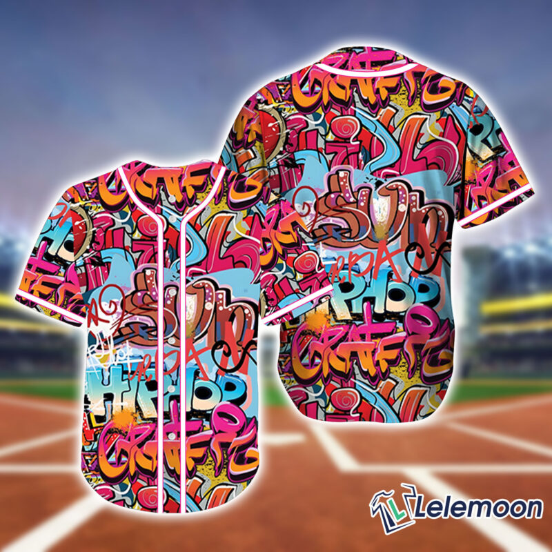 Custom Name 90s Party Street Baseball Jersey Custom Name 90s Party Street Baseball Jersey $36.95
