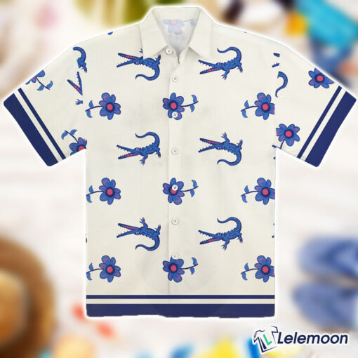 Lochlan Ratliff The White Lotus Crocodile Flower Shirt $36.95