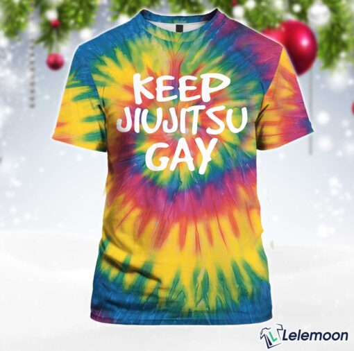 Moondance Keep Jiu Jitsu Gay Tie Dye T-Shirt $30.95