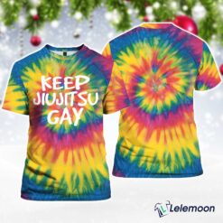 Moondance Keep Jiu Jitsu Gay Tie Dye T-Shirt $30.95