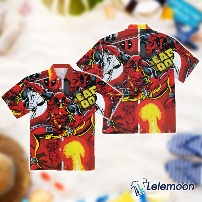 My Favorite Comic Movie Deadpool Hawaiian Shirt My Favorite Comic Movie Deadpool Hawaiian Shirt $36.95