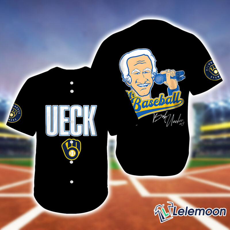 Ueck Hall of Famer Bob Uecker Black Jersey Ueck Hall of Famer Bob Uecker Black Jersey $36.95