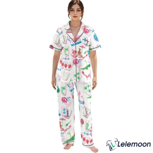 Chinoiserie Mahjong Pajama Set $49.95