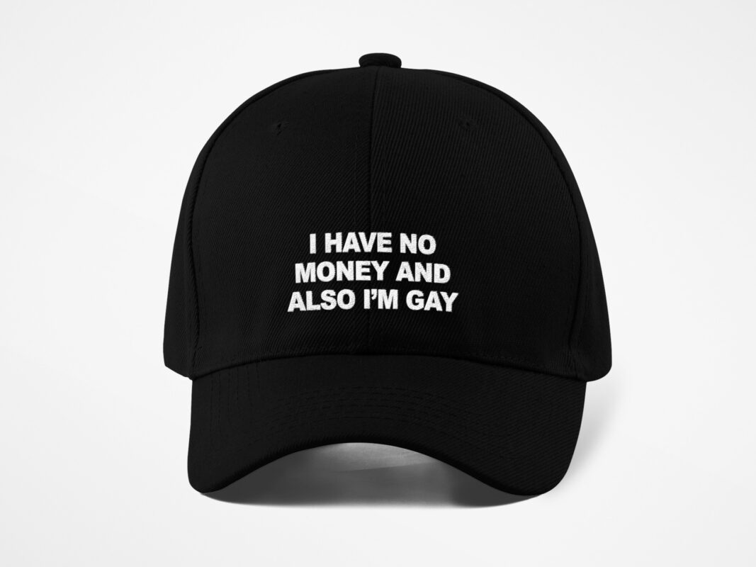 I Have No Money And Also I'm Gay Hat I Have No Money And Also I'm Gay Hat $29.95